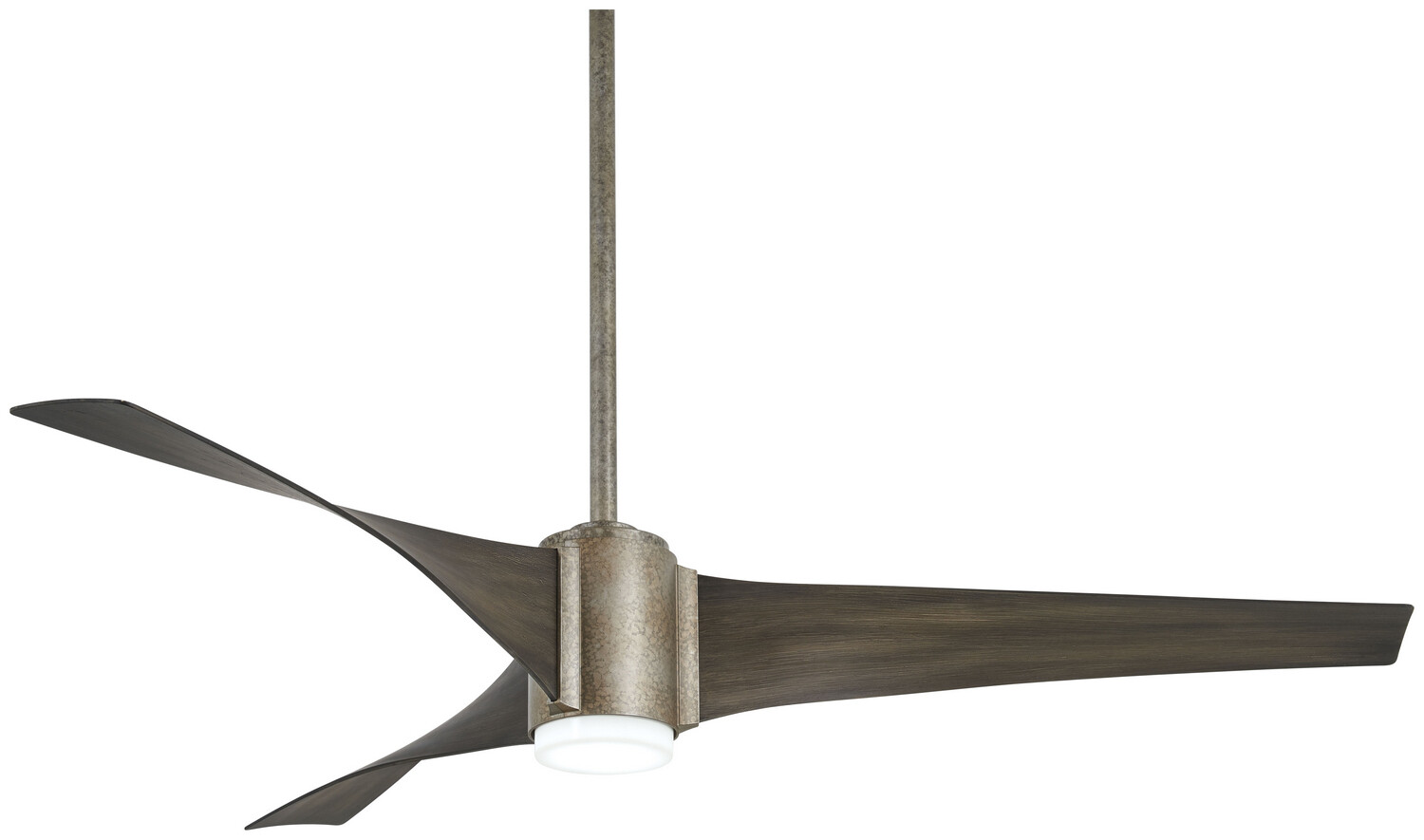Triple 60" LED Varnished Iron Ceiling Fan w/Walnut Blades (DISPLAY ONLY)