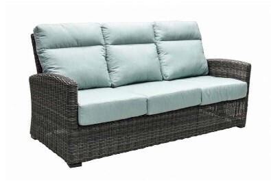 Eureka Canola Seed Sofa & Cast Silver Cushion (DISPLAY ONLY) (SOLD AS SET) (1) 817100 & (1) 817101