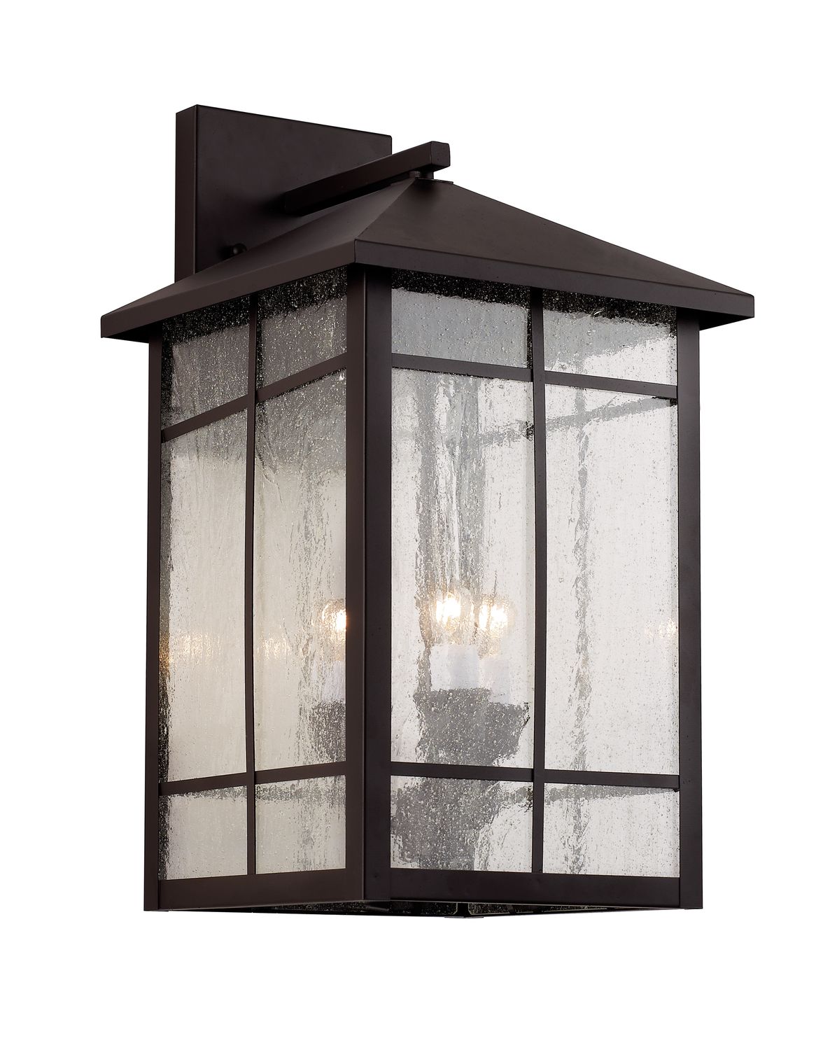 Capistrano Rub Oil Bronze 3 Lt Large Exterior Wall Lantern (DISPLAY ONLY) "ALL SALES FINAL"