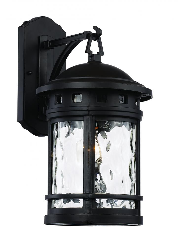 Boardwalk Black 1 Lt Exterior Wall Lantern (DISPLAY ONLY) "ALL SALES FINAL"