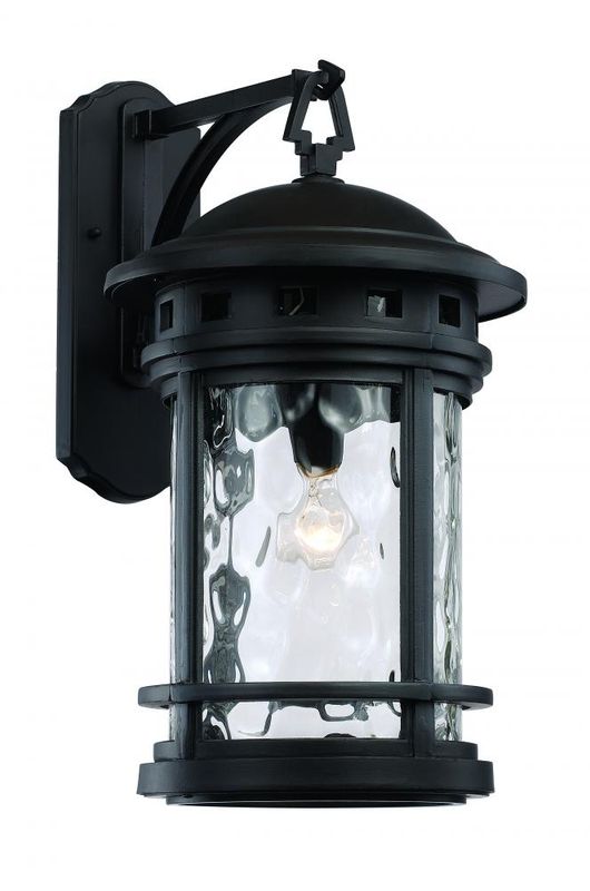 Boardwalk Black 1 Lt Large Ext Wall Lantern (DISPLAY ONLY) "ALL SALES FINAL"