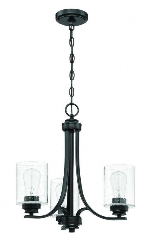 Bolden Flat Black 3 Lt Chandelier (DISPLAY ONLY) Bolden Flat Black 3 Lt Chandelier (DISPLAY ONLY) "ALL SALES FINAL"