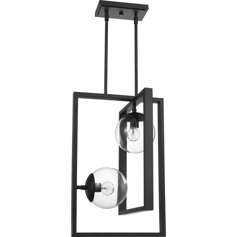 Atwell Matte Black 2 Lt Pendant (DISPLAY ONLY) Atwell Matte Black 2 Lt Pendant (DISPLAY ONLY) "ALL SALES FINAL"