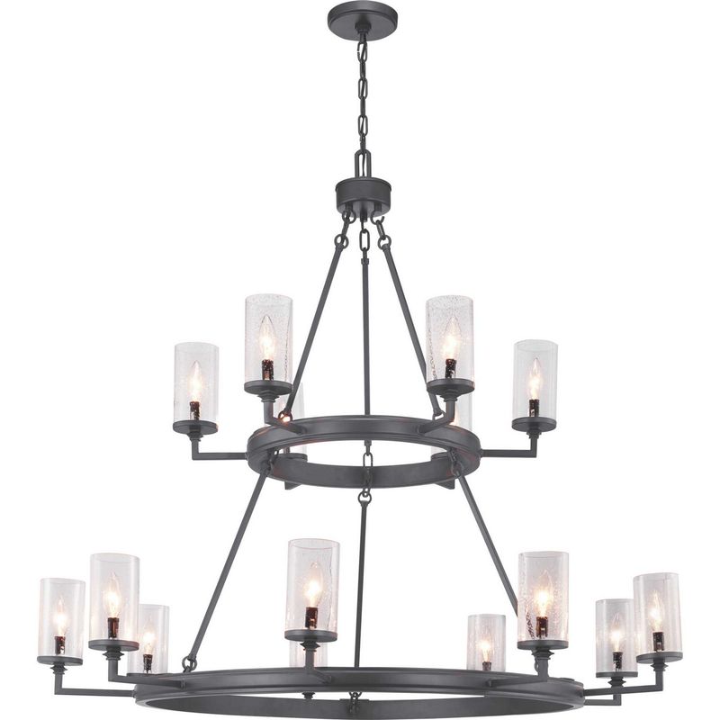 Gresham Graphite 15 Lt Chandelier (DISPLAY ONLY) "ALL SALES FINAL"