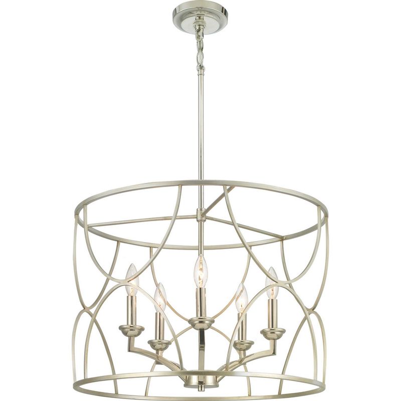 Landree Silver Ridge 5 Lt Chandelier (DISPLAY ONLY) "ALL SALES FINAL"