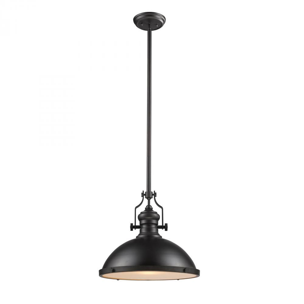 Chadwick Oil Bronze 1 Lt Pendant (DISPLAY ONLY) "ALL SALES FINAL"