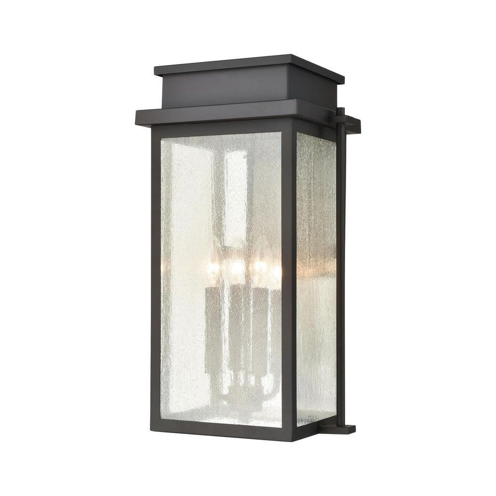 Braddock Architect Bronze Exterior 4 Lt Wall Mount (DISPLAY ONLY) "ALL SALES FINAL"