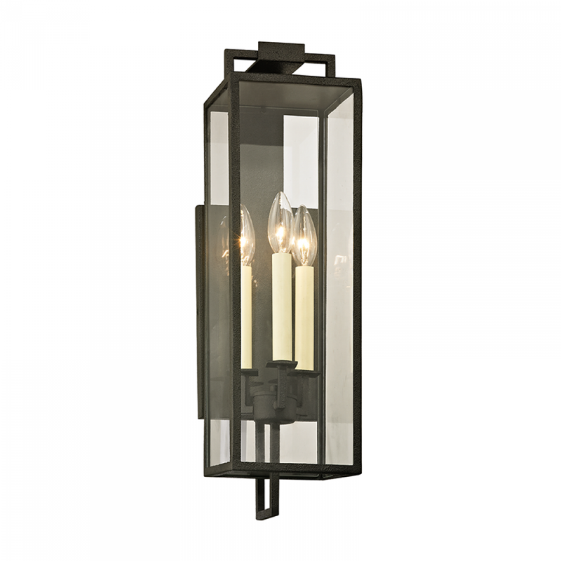 Beckham Forge Iron 3 Lt Exterior Lantern (DISPLAY ONLY) "ALL SALES FINAL"