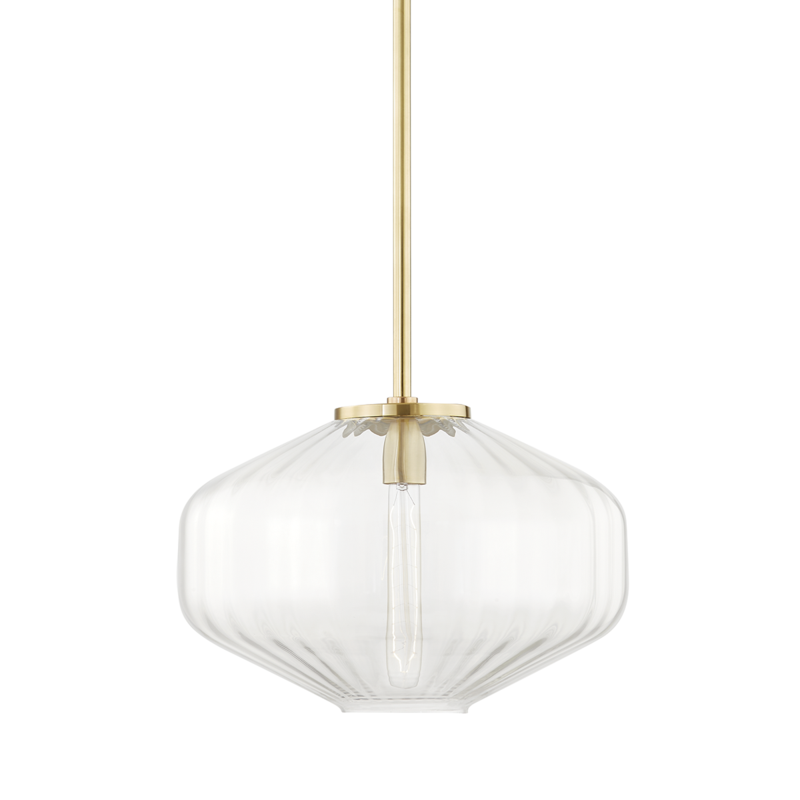 Bennett Aged Brass 1 Lt Pendant (DISPLAY ONLY) Bennett Aged Brass 1 Lt Pendant (DISPLAY ONLY) "ALL SALES FINAL"