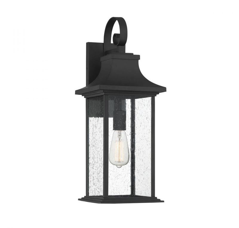 Hancock Matte Black Exterior 1 Lt Lantern (DISPLAY ONLY) "ALL SALES FINAL"