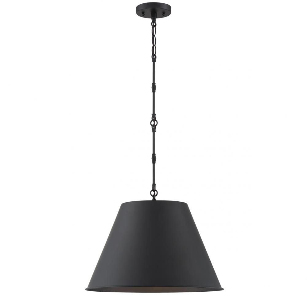 Alden Black 1 Lt Pendant (DISPLAY ONLY) "ALL SALES FINAL"