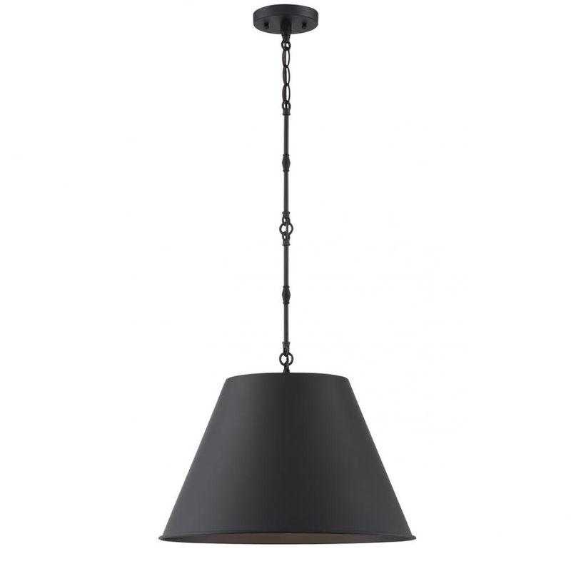 Alden Black 1 Lt Pendant (DISPLAY ONLY) Alden Black 1 Lt Pendant (DISPLAY ONLY) "ALL SALES FINAL"