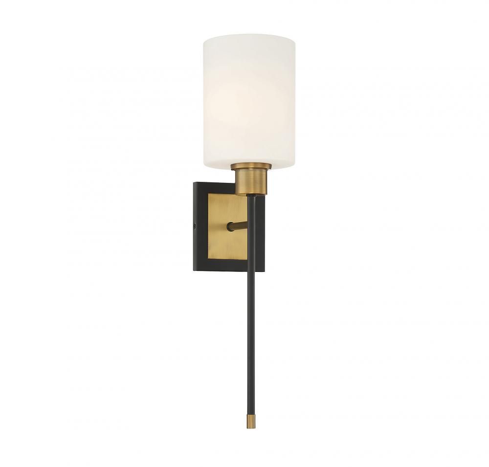 Alvara Matte Black/Warm Brass 1 Lt Sconce (DISPLAY ONLY) "ALL SALES FINAL"