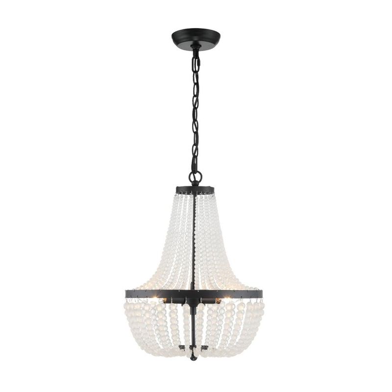 Rylee Matte Black 3 Lt Chandelier (DISPLAY ONLY) Rylee Matte Black 3 Lt Chandelier (DISPLAY ONLY) "ALL SALES FINAL"