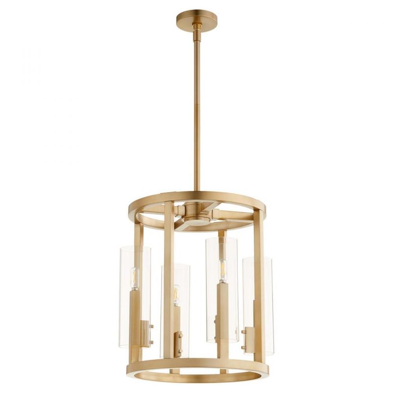 Harbin Aged Brass 4 Lt Pendant (DISPLAY ONLY) Harbin Aged Brass 4 Lt Pendant (DISPLAY ONLY) "ALL SALES FINAL"