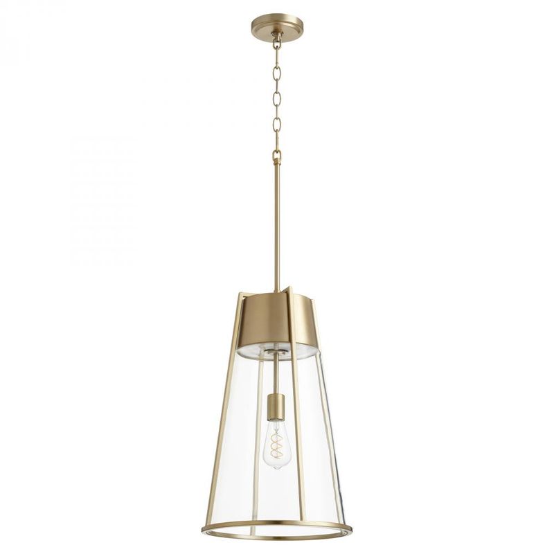 Aged Brass Transitional Pendant (DISPLAY ONLY) Aged Brass Transitional Pendant (DISPLAY ONLY) "ALL SALES FINAL"