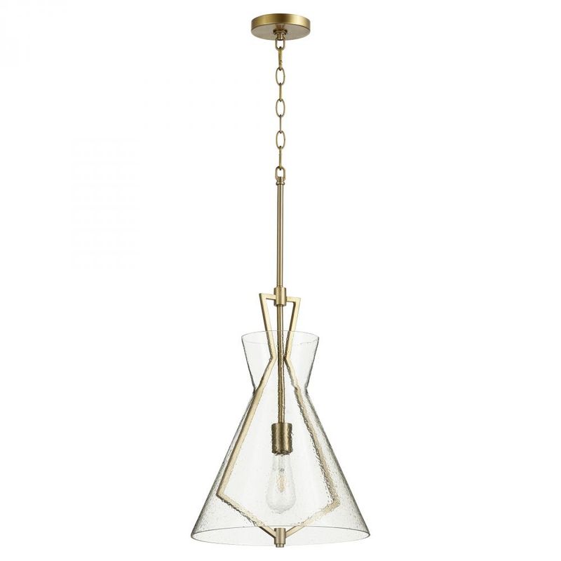 Aged Brass 1 Lt Pendant (DISPLAY ONLY) Aged Brass 1 Lt Pendant (DISPLAY ONLY) "ALL SALES FINAL"