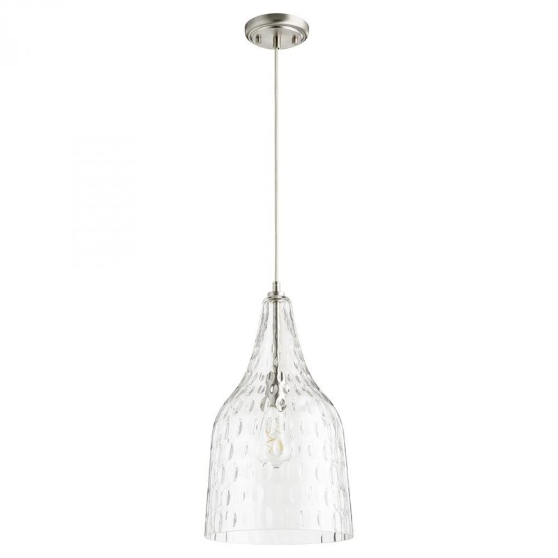 Satin Nickel 1 Lt Pendant (DISPLAY ONLY) Satin Nickel 1 Lt Pendant (DISPLAY ONLY) "ALL SALES FINAL"
