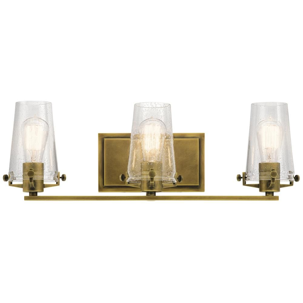 Alton Natural Brass 3 Lt Vanity (DISPLAY ONLY) "ALL SALES FINAL"