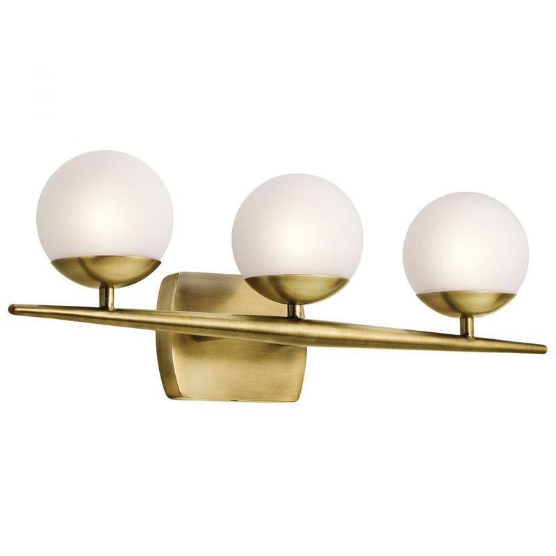 Jasper Natural Brass 3 Lt Vanity (DISPLAY ONLY) Jasper Natural Brass 3 Lt Vanity (DISPLAY ONLY) "ALL SALES FINAL"