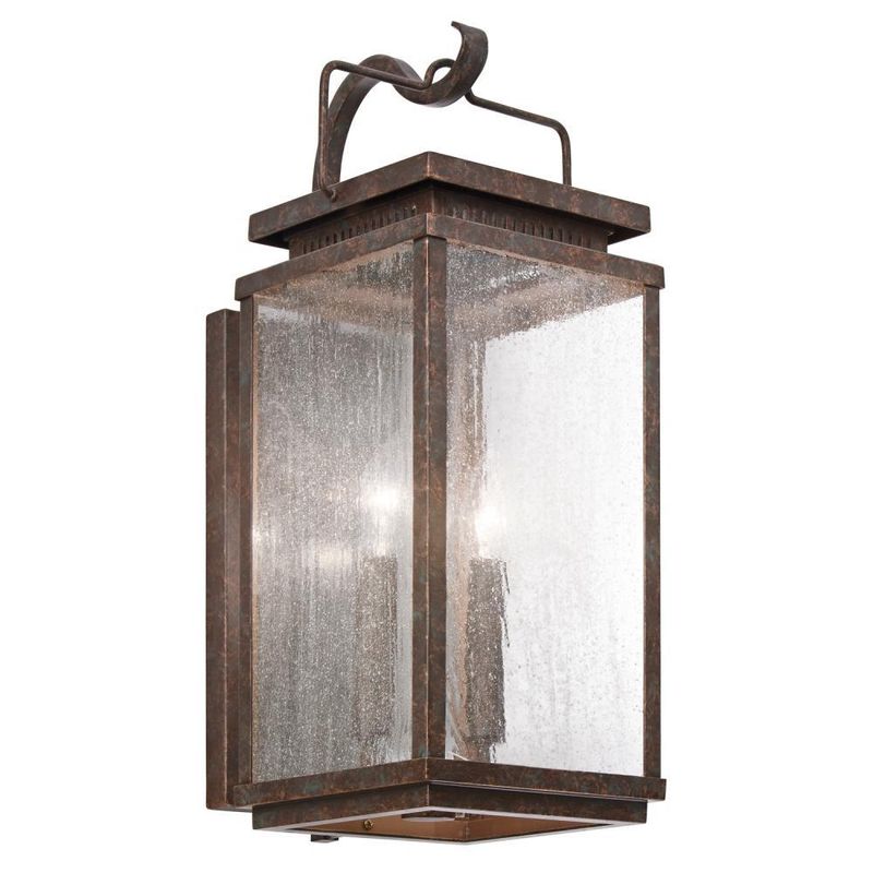 Manningham Old Bronze 2 Lt Exterior Wall Mount (DISPLAY ONLY) "ALL SALES FINAL"