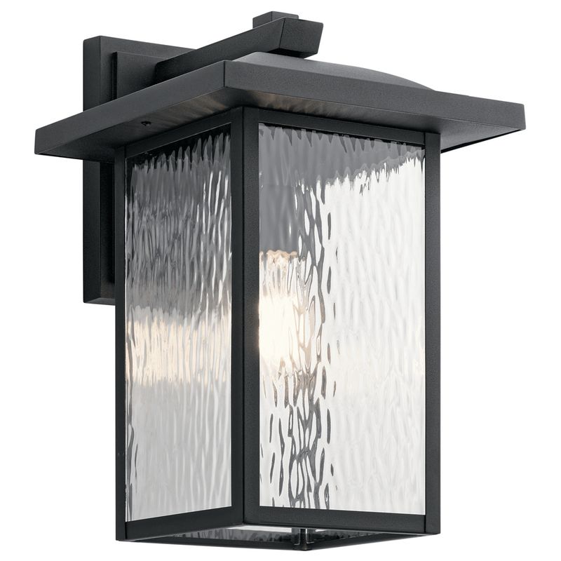 Capanna Textured Black Ext Wall Lantern (DISPLAY ONLY) Capanna Textured Black Ext Wall Lantern (DISPLAY ONLY) "ALL SALES FINAL"