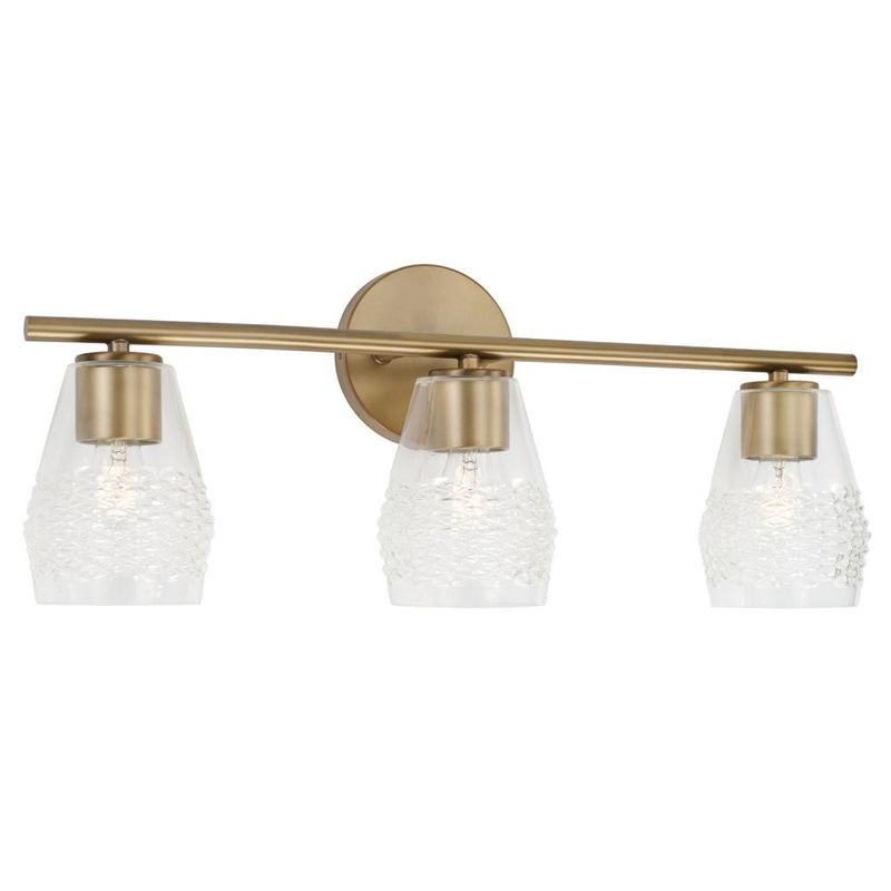 Dena Aged Brass 3 Lt Vanity (DISPLAY ONLY) Dena Aged Brass 3 Lt Vanity (DISPLAY ONLY) "ALL SALES FINAL"