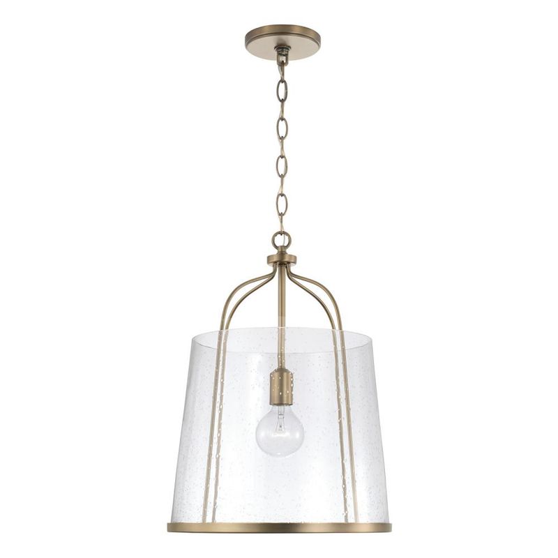 Madison Aged Brass 1 Lt Pendant (DISPLAY ONLY) Madison Aged Brass 1 Lt Pendant (DISPLAY ONLY) "ALL SALES FINAL"