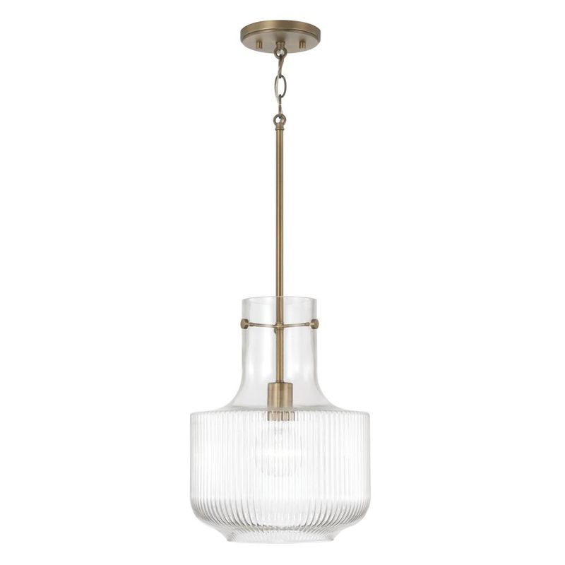 Nyla Aged Brass 1 Lt Pendant (DISPLAY ONLY) Nyla Aged Brass 1 Lt Pendant (DISPLAY ONLY) "ALL SALES FINAL"
