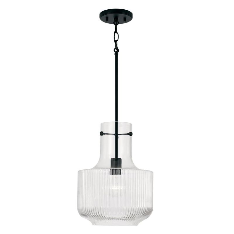 Nyla Matte Black 1 Lt Pendant (DISPLAY ONLY) Nyla Matte Black 1 Lt Pendant (DISPLAY ONLY) "ALL SALES FINAL"