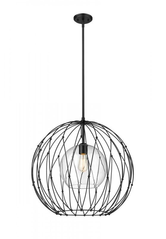 Elle Matte Black 1 Lt Pendant (DISPLAY ONLY) Elle Matte Black 1 Lt Pendant (DISPLAY ONLY) "ALL SALES FINAL"