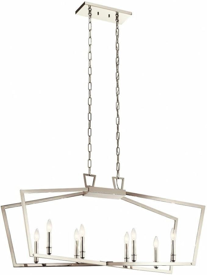 Abbotswell Polish Nickel 8 Lt Pendant (DISPLAY ONLY) "ALL SALES FINAL"