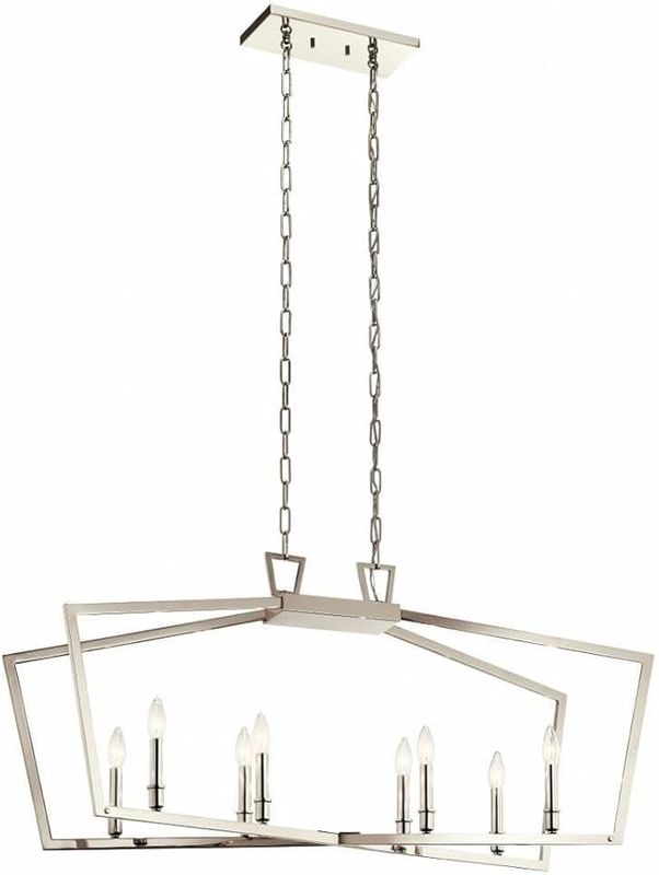 Abbotswell Polish Nickel 8 Lt Pendant (DISPLAY ONLY) Abbotswell Polish Nickel 8 Lt Pendant (DISPLAY ONLY) "ALL SALES FINAL"