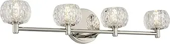 Ella Polish Nickel LED 4 Lt Vanity (DISPLAY ONLY) Ella Polish Nickel LED 4 Lt Vanity (DISPLAY ONLY) "ALL SALES FINAL"