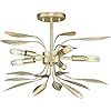 Mariposa Gild Silver 5 Lt Semi Flush Pendant (DISPLAY ONLY) "ALL SALES FINAL"