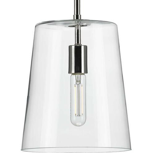 Clarion Polish Nickel 1 Lt Small Pendant (DISPLAY ONLY) "ALL SALES FINAL"