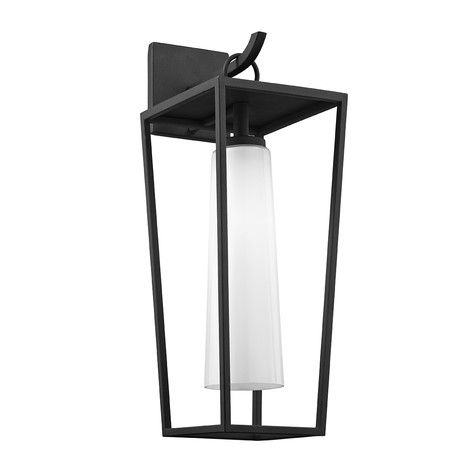 Mission Beach Textured Black 1 Lt Exterior Sconce (DISPLAY ONLY) "ALL SALES FINAL"