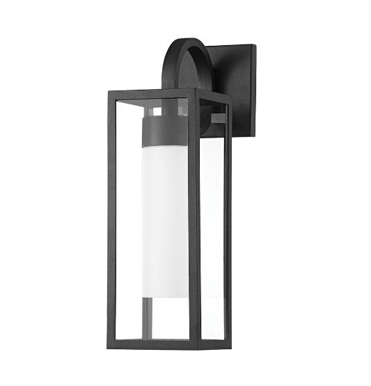 Pax Small Textured Black 1 Lt Exterior Sconce (DISPLAY ONLY) "ALL SALES FINAL"