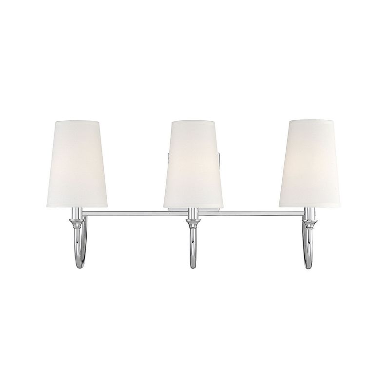 Cameron Polished Nickel 3 Lt Vanity (DISPLAY ONLY) Cameron Polished Nickel 3 Lt Vanity (DISPLAY ONLY) "ALL SALES FINAL"