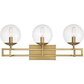Crosby Warm Brass 3 Lt Vanity (DISPLAY ONLY) Crosby Warm Brass 3 Lt Vanity (DISPLAY ONLY) "ALL SALES FINAL"