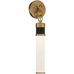 Abel Matte Black/Warm Brass 1 Lt LED Sconce (DISPLAY ONLY) "ALL SALES FINAL"