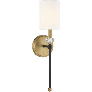 Tivoli Matte Black/Warm Brass 1 Lt Sconce (DISPLAY ONLY) "ALL SALES FINAL"