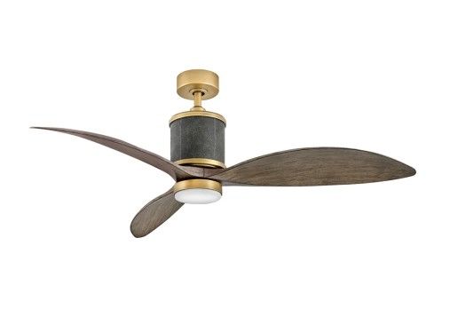 Merrick 60" Ceiling Fan w/Heritage Blades, LED Light Kit & Etched Opal Glass "ALL SALES FINAL"