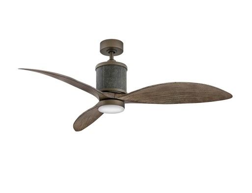 Merrick 60" Ceiling Fan w/Metallic Matte Bronze Blades, LED Light Kit & Etched Opal Glass "ALL SALES FINAL"