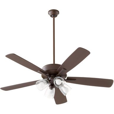 Ovation 52" Oil Bronze Ceiling Fan w/Oil Bronze Blades & Light Kit "ALL SALES FINAL"