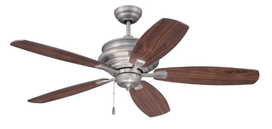 52" Yorktown Antique Nickel Ceiling Fan  (DISPLAY ONLY)
