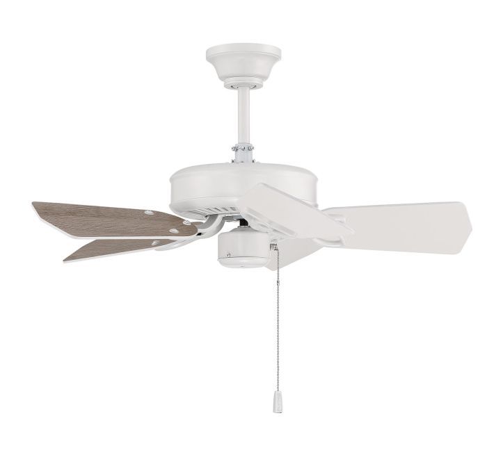 30" Piccolo White Ceiling Fan  (DISPLAY ONLY)