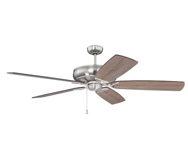 62" Supreme Air Plus Brush Polish Nickel Ceiling Fan w/Blades