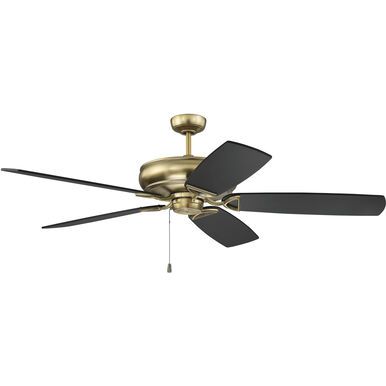 62" Supreme Air Plus Satin Brass Ceiling Fan w/Blades  (DISPLAY ONLY)