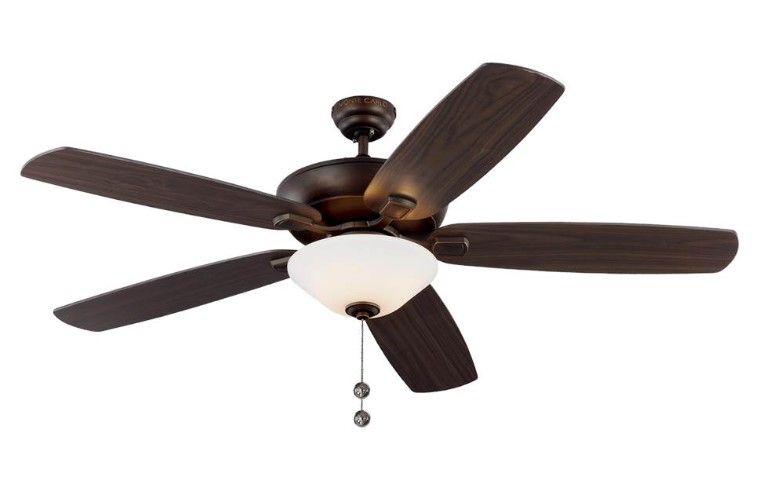60" Colony Super Max Plus Rub Bronze Ceiling Fan w/LED Light Kit